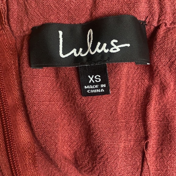 NWOT Lulu’s Off The Shoulder Jumpsuit w/Tie & Ruffles - Picture 5 of 7